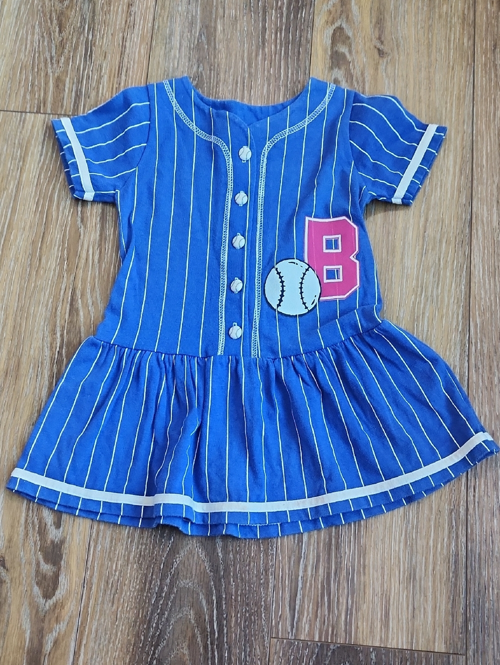 Vintage Buster Brown Blue Baseball Dress